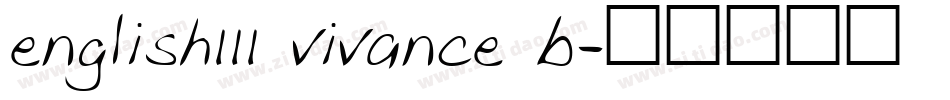 english111 vivance b字体转换